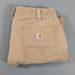 Carhartt B324 DKH Relaxed Fit Canvas Carpenter Pants Khaki Tan Mens 36x30